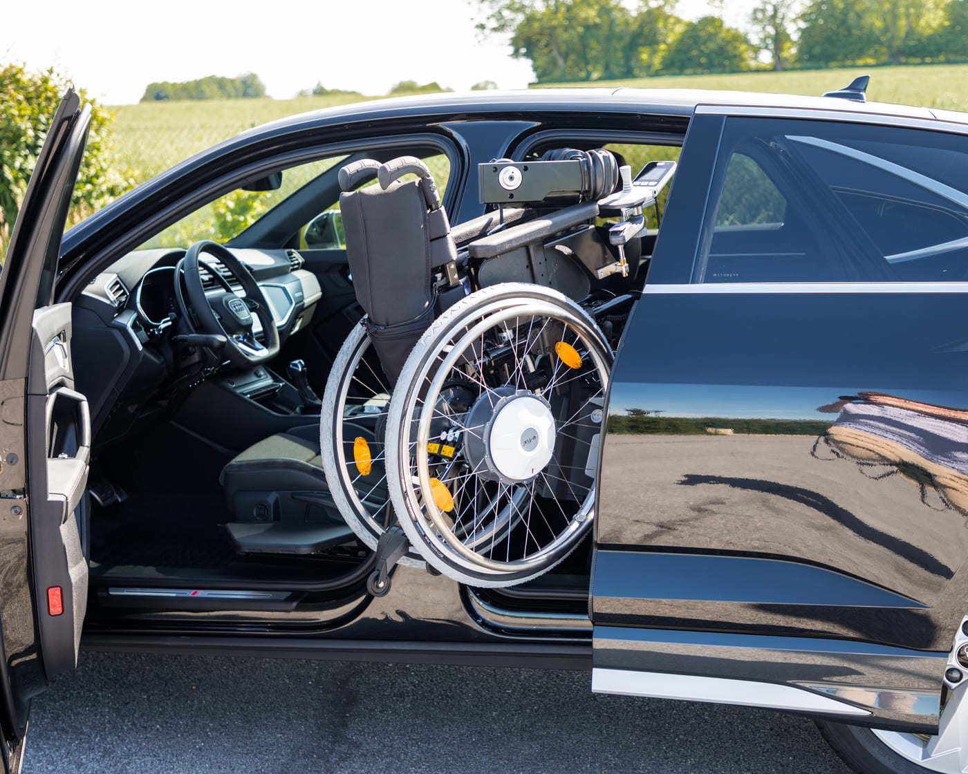 Adaptation d'un treuil de chargement : le treuil de fauteuil pour voiture