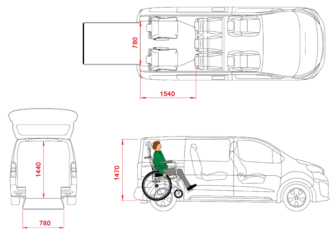 Ford Tourneo Grand Connect 5🚹+1♿ ou 7🚹 lenoirhandiconcept