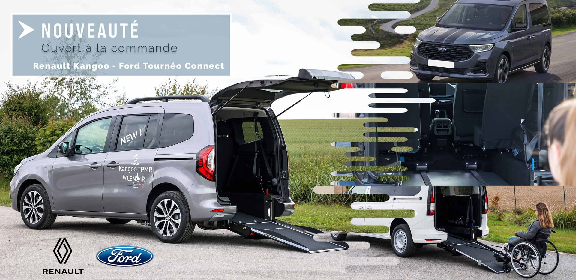 slider renault kangoo ford tournéo connect